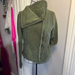 Olive Green Quilted Jacket